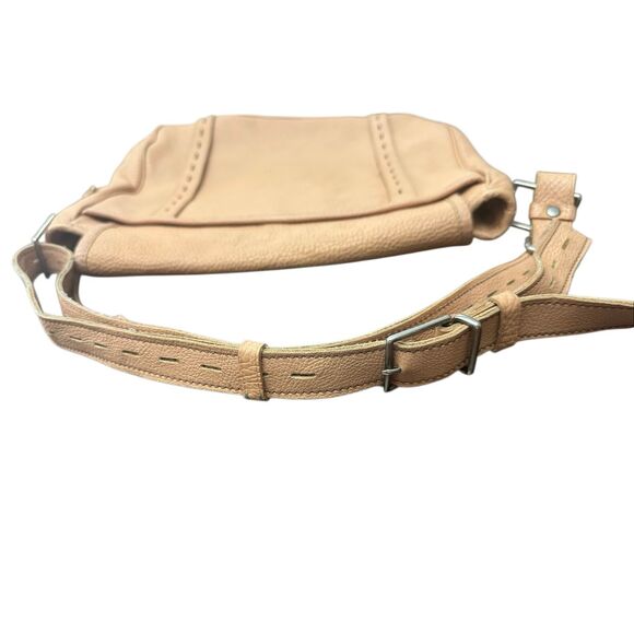 Vintage Y2K Juicy Couture Shoulder Brown Tan Beige Key Lock Messenger Bag - Picture 4 of 15